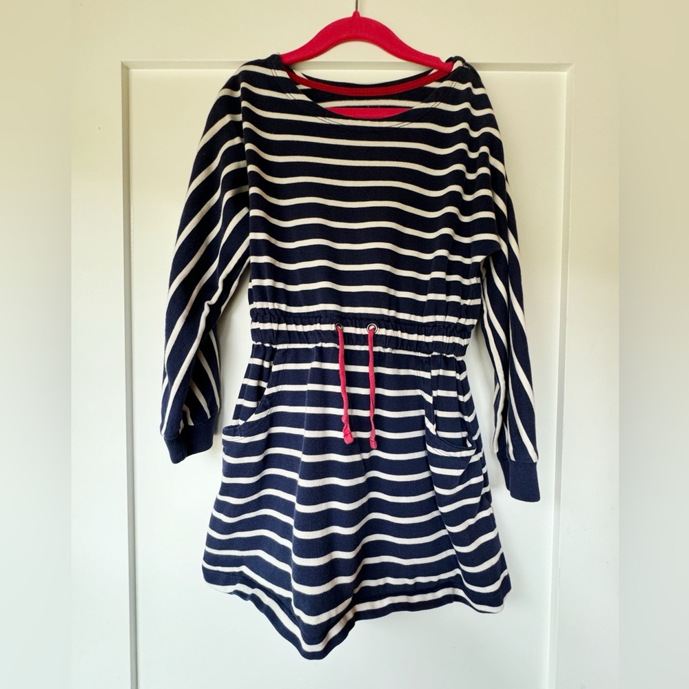 Mini Boden Striped Long Sleeve Dress
